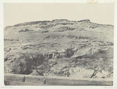 Nekropolia starożytnego Lycopolis, Górny Egipt, 184951, wydrukowany 1852. autorstwa Maxime Du Camp