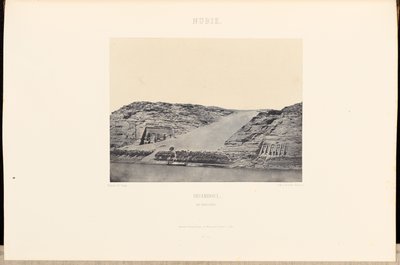 Nubia. Ibsamboul. Dwa speo autorstwa Maxime Du Camp