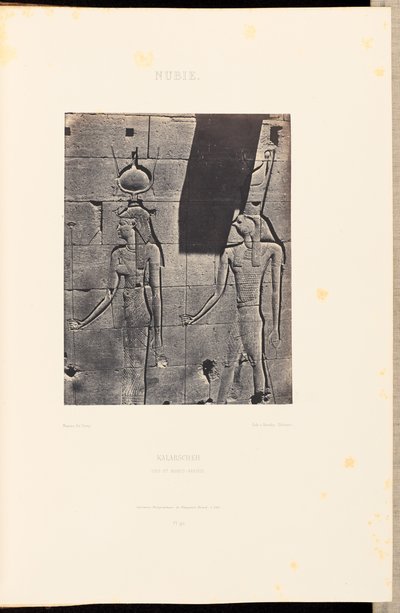 Nubia. Kalabscheh. Izyda i Horus-Arsiési autorstwa Maxime Du Camp