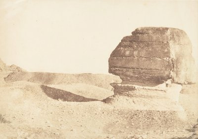 Profil du grande Sphinx, pris du Sud, grudzień 1849. autorstwa Maxime Du Camp