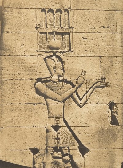 Ptolemeusz-Cezarion - Płaskorzeźba Świątyni Kalabcheh Talmis, 8 kwietnia 1850 r. autorstwa Maxime Du Camp