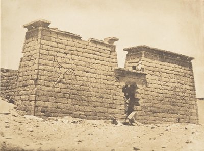 Pylones du Temple de Sébona, 3 kwietnia 1850. autorstwa Maxime Du Camp