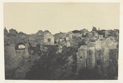 Dzielnica Zachodnia, Jerozolima; Palestyna autorstwa Maxime Du Camp