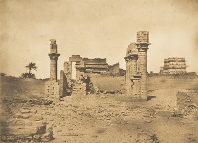 Ruiny świątyni Hermenta Hermentisa, 1849-50. autorstwa Maxime Du Camp