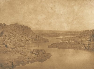 Wyjście z pierwszej katarakty po stronie południowo-wschodniej, 1849-50. autorstwa Maxime Du Camp