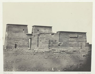 Starożytna świątynia Pselcis Dakkeh, Nubia, 184951, wydrukowana w 1852 roku. autorstwa Maxime Du Camp