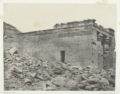 Dandur Starożytna Świątynia Tantour, poświęcona triadzie Ozyrys-Izyda-Horus, Nubia, 184951. autorstwa Maxime Du Camp