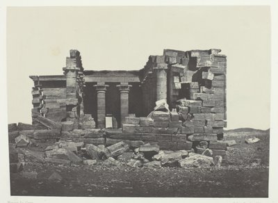 Świątynia De Maharakkah Hiera Sycaminos Des Grecs, Nubie, 184951, wydrukowana w 1852 roku. autorstwa Maxime Du Camp