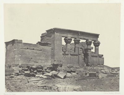 Świątynia Débôda, Parembole z Szlaku Antonińskiego, Nubia, 184951, wydrukowany 1852. autorstwa Maxime Du Camp