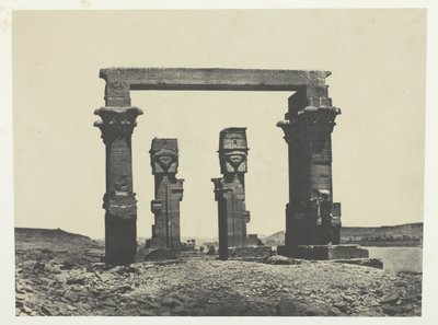 Temple de Kardassy, Nubie, 184951, wydrukowany 1852. autorstwa Maxime Du Camp