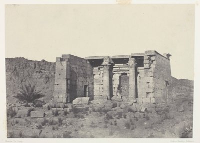 Świątynia Tafeh (starożytne Taphis), Nubia autorstwa Maxime Du Camp