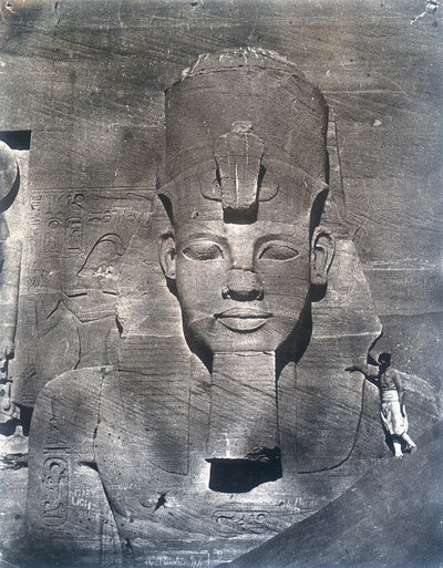Kolosalny posąg Ramzesa II, 1852 r. autorstwa Maxime Du Camp