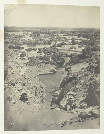 Kawalerski widok drugiej katarakty, Nubia, 184951, wydrukowany 1852. autorstwa Maxime Du Camp