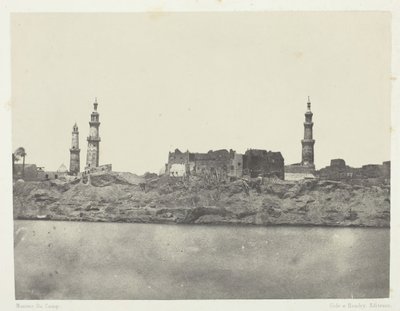 Widok ogólny, Girgeh, Górny Egipt, 184951, wydrukowany 1852. autorstwa Maxime Du Camp