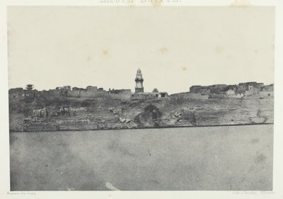 Widok ogólny Esneh, Górny Egipt, 184951, wydrukowany 1852. autorstwa Maxime Du Camp