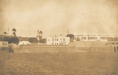 Widok Syout - Pałac Paszy, 1850. autorstwa Maxime Du Camp