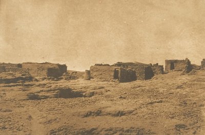 Widok wsi Abou-hor Zwrotnik Raka, kwiecień 1850. autorstwa Maxime Du Camp