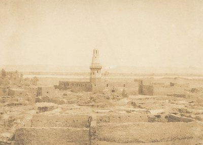 Widok wsi Edfu, 1849-50. autorstwa Maxime Du Camp