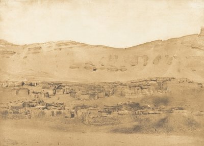 Widok wsi Garara, 1850. autorstwa Maxime Du Camp