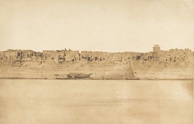 Ogólny widok na południowy kraniec Esné nr 1, 1849-50. autorstwa Maxime Du Camp