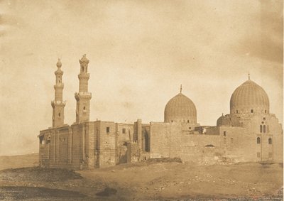Widok ogólny meczetu i grobowca sułtana Bezkouka, El-Melek..., grudzień 1849-styczeń 1850. autorstwa Maxime Du Camp