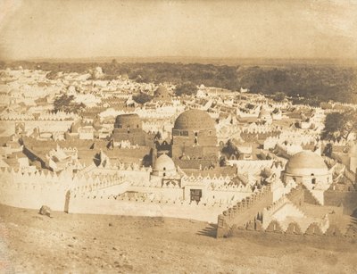Widok ogólny cmentarza Siout, 1849-50. autorstwa Maxime Du Camp
