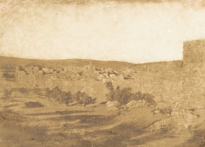 Widok wykonany na północny zachód od Jerozolimy, sierpień 1850. autorstwa Maxime Du Camp