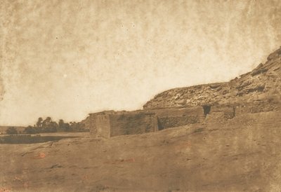 Widok wykonany w wiosce Abou-hor Tropic of Cancer, kwiecień 1850. autorstwa Maxime Du Camp