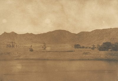 Widok z północno-wschodniej części Philae - wieś Kolokina, 1849-50. autorstwa Maxime Du Camp