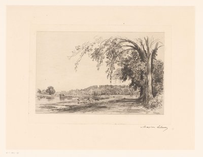 Widok na Richmond Richmond (tytuł na obiekcie) autorstwa Maxime François Antoine Lalanne (signed by artist)