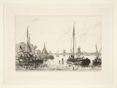 A Zaandam, Hollande (W Zaandam, Holandia) autorstwa Maxime Lalanne