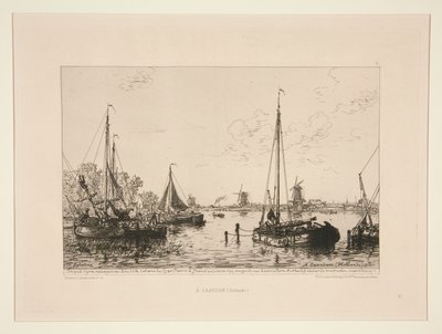 A Zaandam, Hollande (W Zaandam, Holandia) autorstwa Maxime Lalanne