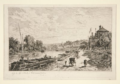 Bords de la Seine (Wybrzeże Sekwany) autorstwa Maxime Lalanne