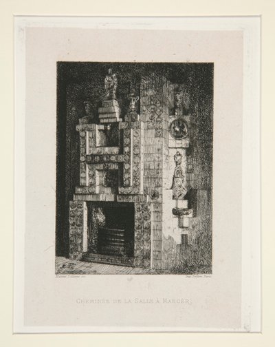 Chemin?e de la salle ? żłobie (Kominek w Jadalni), pl. 4 z apartamentu Chez Victor Hugo (Victor Hugo autorstwa Maxime Lalanne