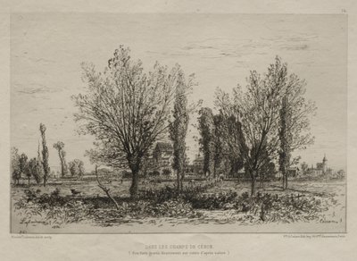 Na polach Cénon, 1876. autorstwa Maxime Lalanne