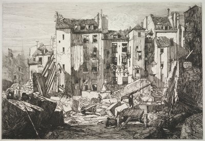 Rozbiórka w celu otwarcia Rue des Écoles autorstwa Maxime Lalanne