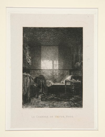 Sypialnia Wiktora Hugo, pl. 11 z apartamentu At Victor Hugo (Victor Hugo). autorstwa Maxime Lalanne