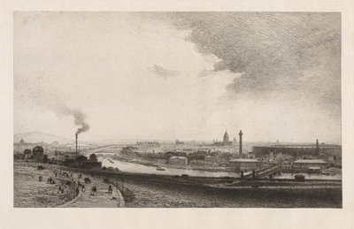 Paryż 1867, Widok z Trocadero autorstwa Maxime Lalanne