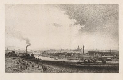 Paryż 1867, Widok z Trocadero, 1867. autorstwa Maxime Lalanne