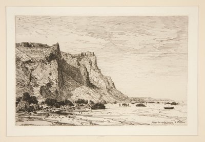 Plaża czarnych krów? Villers (Calvados) (Plaża Czarnych Krów w Villiers [Cavaldos]) autorstwa Maxime Lalanne
