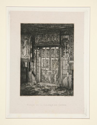 Porte de la galerie de ch?ne (Galeria Drzwi Dębu), pl. 8 z apartamentu Chez Victor Hugo (Victor Hugo autorstwa Maxime Lalanne