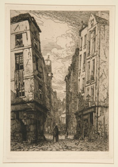 Rue des Marmousets (Stary Paryż) autorstwa Maxime Lalanne