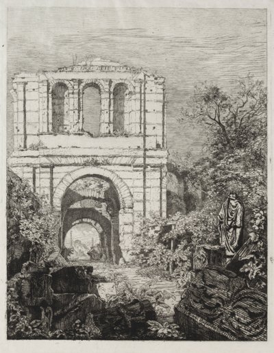 Ruiny Palais Gallien w Bordeaux autorstwa Maxime Lalanne