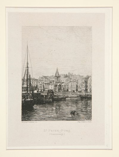 St Peter-Port, Guernsey, pl. 1 z apartamentu Chez Victor Hugo (Victor Hugo autorstwa Maxime Lalanne
