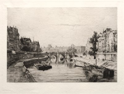 Widok z Pont St. Michel autorstwa Maxime Lalanne
