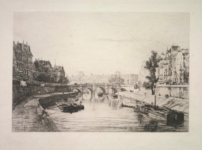 Widok z mostu św. Michała, 1865. autorstwa Maxime Lalanne