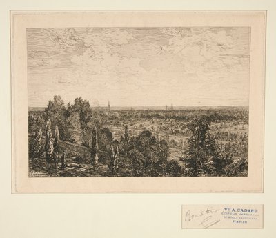 Vue de Paris (Widok na Paryż) autorstwa Maxime Lalanne