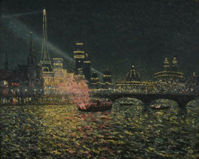 Uroczystości nocne: Targi Światowe 1900, 1900. autorstwa Maxime Maufra