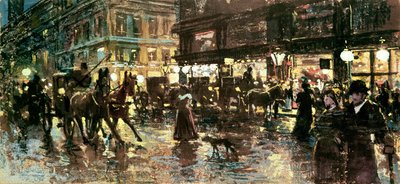 Ringstrasse nocą, Wiedeń autorstwa Maximilian Lenz