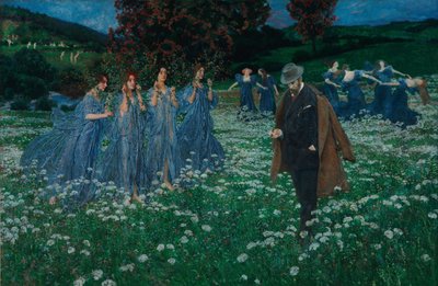 Un monde - Świat Lenza, Maksymiliana (1860-1948). olej na płótnie autorstwa Maximilian Lenz
